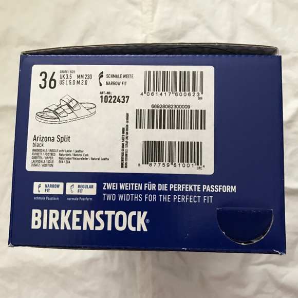 Birkenstock Arizona Split Size 36/Women's 5/5.5 Black - Picture 14 of 14